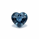 London Blue topaz 1PC Tiny 5x5 MM Heart Faceted Blue Sparkling Semi Precious Gems
