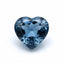 London Blue topaz 1PC Medium 9x9 MM Heart Faceted Blue Lustrous Semi Precious Gems