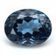 London Blue topaz 1PC Large 9x11 MM Oval Faceted Blue Brilliant Semi Precious Loose Gemstones