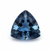 London Blue topaz 1PC Large 11x11 MM Triangle Faceted Blue Fine Semi Precious Loose Gemstone