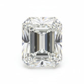 Lab Grown Diamond 1PC Medium 7x10 MM Emerald Faceted White High-Quality Man Made Loose Gemstones