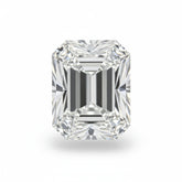 Lab Grown Diamond 1PC Small 7x9 MM Emerald Faceted White Fine Man Made Loose Gemstone