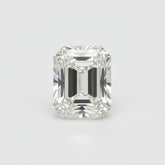 Lab Grown Diamond 1PC Medium 8x10 MM Emerald Faceted White Natural Man Made Gems
