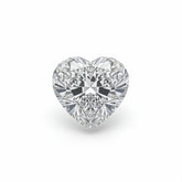 Lab Grown Diamond 1PC Small 7x7 MM Heart Faceted White Splendid Man Made Loose Gemstone