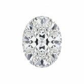 Lab Grown Diamond 1PC Small 6x9 MM Oval Faceted White Brilliant Man Made Loose Gems
