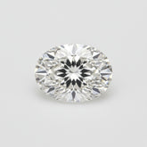 Lab Grown Diamond 1PC Large 8x12 MM Oval Faceted White Lustrous Man Made Loose Gemstone