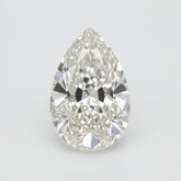 Lab Grown Diamond 1PC Chunky 12x16 MM Pear Faceted White Luster Man Made Loose Gemstones