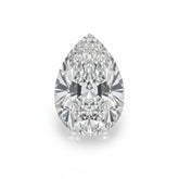 Lab Grown Diamond 1PC Large 8x12 MM Pear Faceted White Sparkling Man Made Gems
