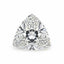 Lab Grown Diamond 1PC Medium 9x9 MM Triangle Faceted White Lustrous Man Made Gems