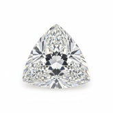 Lab Grown Diamond 1PC Medium 9x9 MM Triangle Faceted White Lustrous Man Made Gems