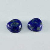 Lapis Lazuli 1PC Large 10x10 MM Heart Cabochon Blue Pure semi Precious Loose Gems