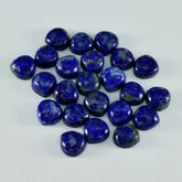 Lapis Lazuli 10PC Tiny 5x5 MM Heart Cabochon Blue Fine semi Precious Loose Gemstone