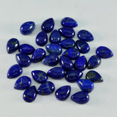 Lapis Lazuli 1PC Small 6x8 MM Pear Cabochon Blue Polished semi Precious Precious Gemstone