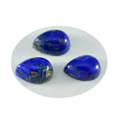Lapis Lazuli 1PC Small 7x9 MM Pear Cabochon Blue Luster semi Precious Loose Gems