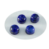 Lapis Lazuli 1PC Tiny 6x6 MM Round Cabochon Blue Fine semi Precious Loose Gemstone