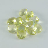 Lemon Quartz 10PC Tiny 4x4 MM Cushion Faceted Yellow Brilliant Semi Precious Loose Gems