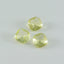 Lemon Quartz 1PC Medium 9x9 MM Cushion Faceted Yellow Lustrous Semi Precious Loose Gemstone