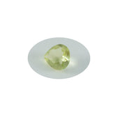 Lemon Quartz 1PC Chunky 15x15 MM Heart Faceted Yellow Superior Semi Precious Gems