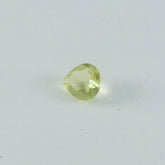 Lemon Quartz 1PC Chunky 13x13 MM Heart Faceted Yellow Natural Semi Precious Loose Gemstone