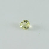 Lemon Quartz 1PC Small 8x8 MM Heart Faceted Yellow Luster Semi Precious Loose Gems