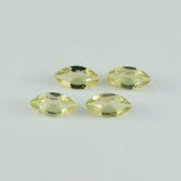 Lemon Quartz 1PC Small 5x10 MM Marquise Faceted Yellow Natural Semi Precious Loose Gemstone