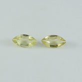 Lemon Quartz 1PC Medium 7x14 MM Marquise Faceted Yellow Superior Semi Precious Gems