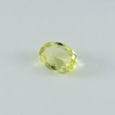 Lemon Quartz 1PC Chunky 15x20 MM Oval Faceted Yellow Lustrous Semi Precious Loose Gemstone