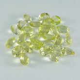 Lemon Quartz 1PC Small 6x8 MM Oval Faceted Yellow High Quality Semi Precious Loose Gemstones