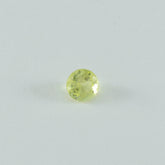 Lemon Quartz 1PC Medium 9x9 MM Round Faceted Yellow Lustrous Semi Precious Loose Gemstone