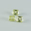 Lemon Quartz 1PC Small 8x8 MM Square Faceted Yellow Luster Semi Precious Loose Gems