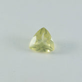 Lemon Quartz 1PC Chunky 13x13 MM Triangle Faceted Yellow Natural Semi Precious Loose Gemstone