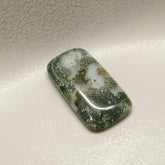 Moss Agate 1PC Medium 7x14 MM Baguette Cabochon Green High-Quality semi Precious Precious Gemstone