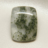 Moss Agate 1PC Medium 8x10 MM Emerald Cabochon Green Pure semi Precious Loose Gemstones