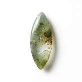 Moss Agate 1PC Small 5x10 MM Marquise Cabochon Green Genuine semi Precious Loose Gemstones