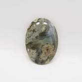 Moss Agate 1PC Large 10x12 MM Oval Cabochon Green Shine semi Precious Loose Gemstones
