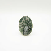 Moss Agate 1PC Medium 8x10 MM Oval Cabochon Green Splendid semi Precious Gems