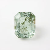 Moss Agate 1PC Large 10x14 MM Emerald Faceted Green Superior Semi Precious Gems