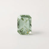 Moss Agate 1PC Small 6x9 MM Emerald Faceted Green Luster Semi Precious Loose Gems