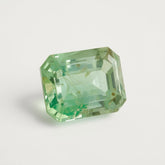 Moss Agate 1PC Large 8x12 MM Emerald Faceted Green Natural Semi Precious Loose Gemstone