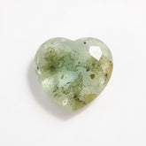 Moss Agate 1PC Small 7x7 MM Heart Faceted Green Splendid Semi Precious Loose Gemstone