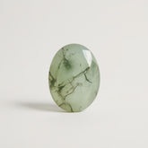 Moss Agate 1PC Small 7x9 MM Oval Faceted Green Fiery Semi Precious Loose Gemstone