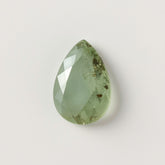 Moss Agate 1PC Small 6x9 MM Pear Faceted Green High-Quality Semi Precious Loose Gemstones