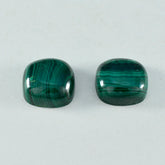 Malachite 10PC Tiny 5x5 MM Cushion Cabochon Green Polished semi Precious Loose Gems