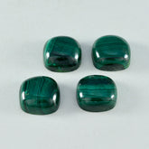 Malachite 1PC Small 7x7 MM Cushion Cabochon Green Luster semi Precious Loose Gemstones
