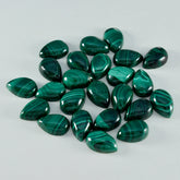 Malachite 1PC Tiny 5x7 MM Pear Cabochon Green Natural semi Precious Loose Gemstone