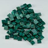 Malachite 10PC Tiny 5x5 MM Square Cabochon Green Fine semi Precious Gems