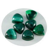 Malachite 10PC Tiny 5x5 MM Triangle Cabochon Green Polished semi Precious Loose Gemstones