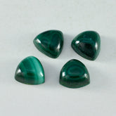 Malachite 10PC Tiny 3x3 MM Triangle Cabochon Green Brilliant semi Precious Loose Gems