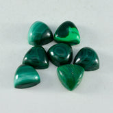 Malachite 1PC Small 7x7 MM Triangle Cabochon Green Luster semi Precious Precious Gemstone