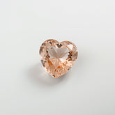 Morganite 1PC Tiny 5x5 MM Heart Faceted Pink Sparkling Semi Precious Loose Gemstone